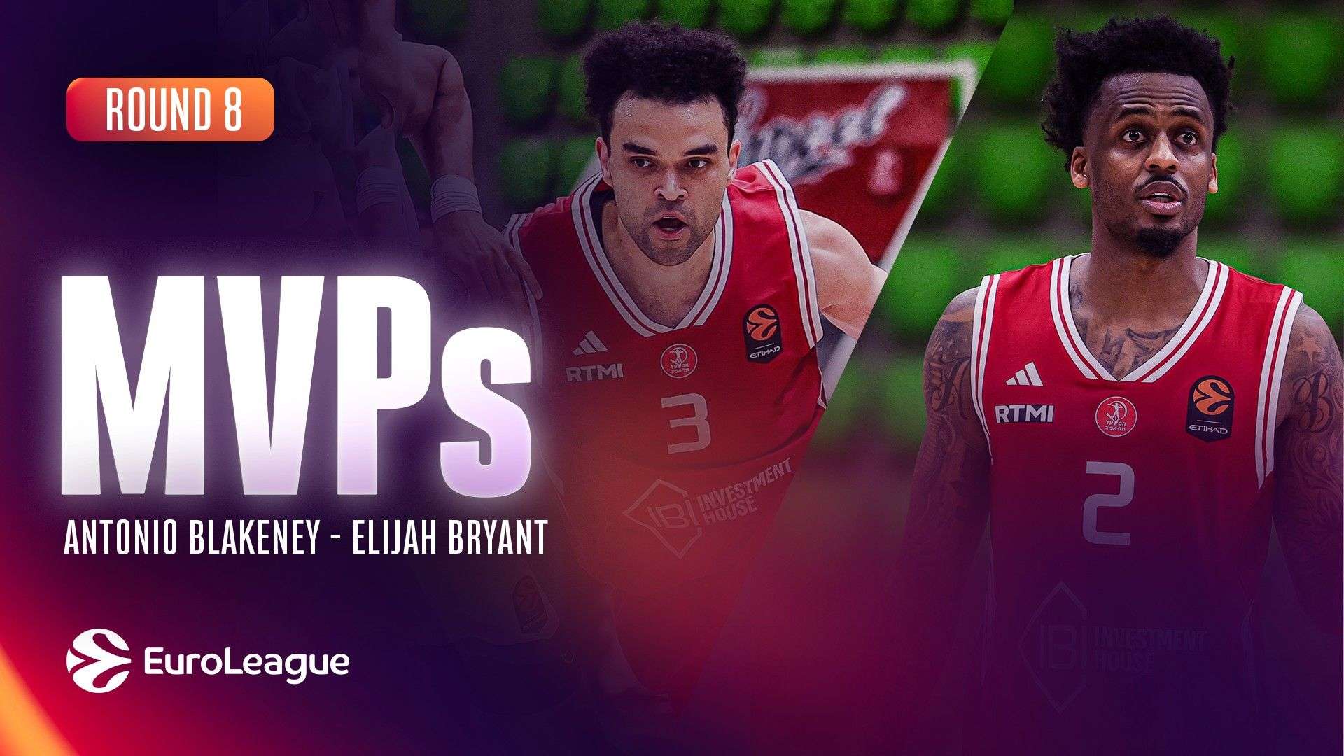 Hapoel Tel Aviv'de Blakeney ve Bryant Haftanın MVP'si Seçildi